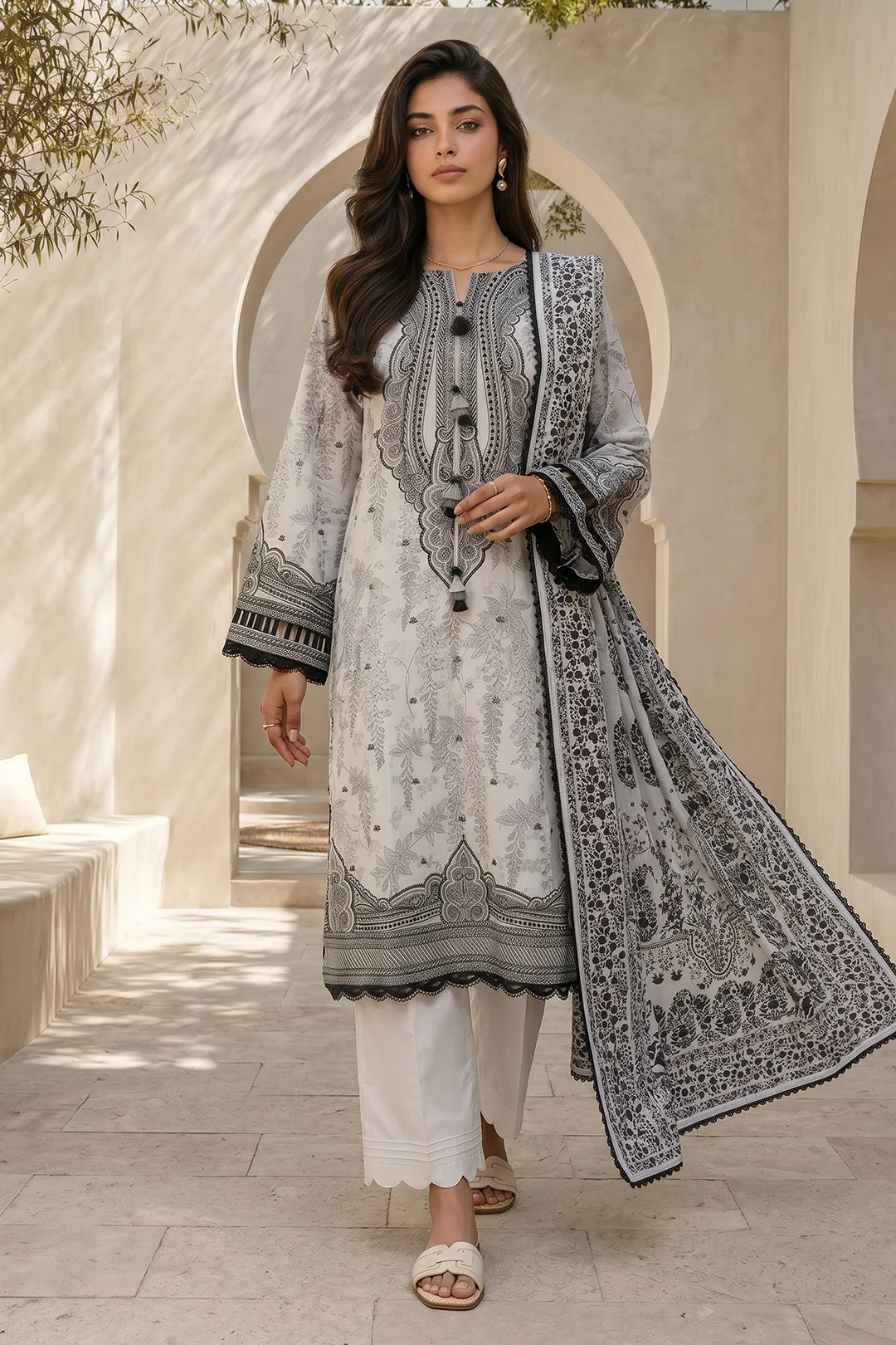 Shirt Shalwar Dupatta - 8039 - Image 2