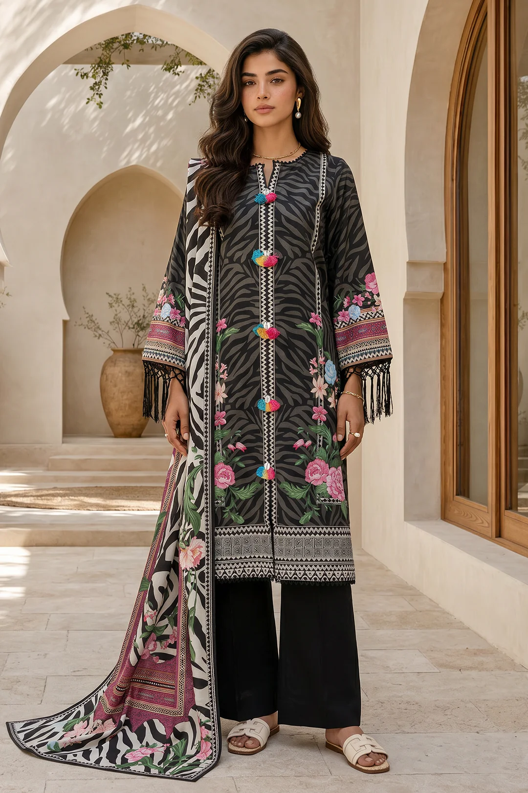 Shirt Shalwar Dupatta - 8046