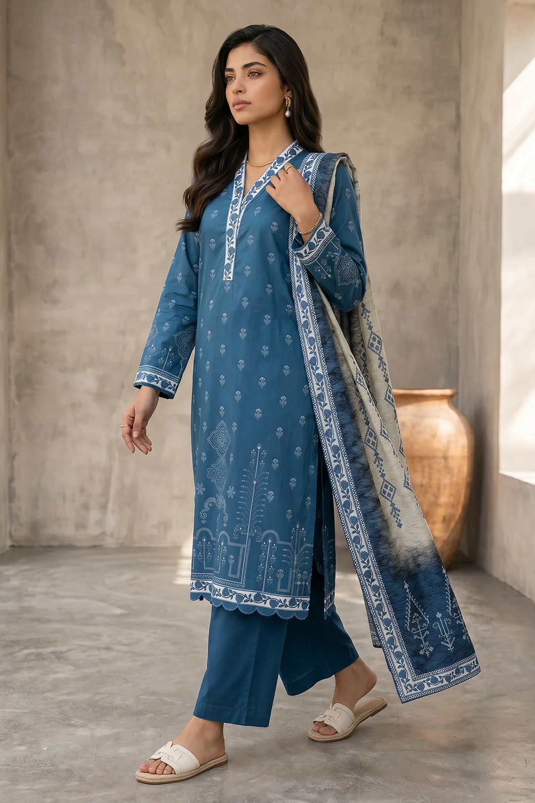 Shirt Shalwar Dupatta - 8056 - Image 2
