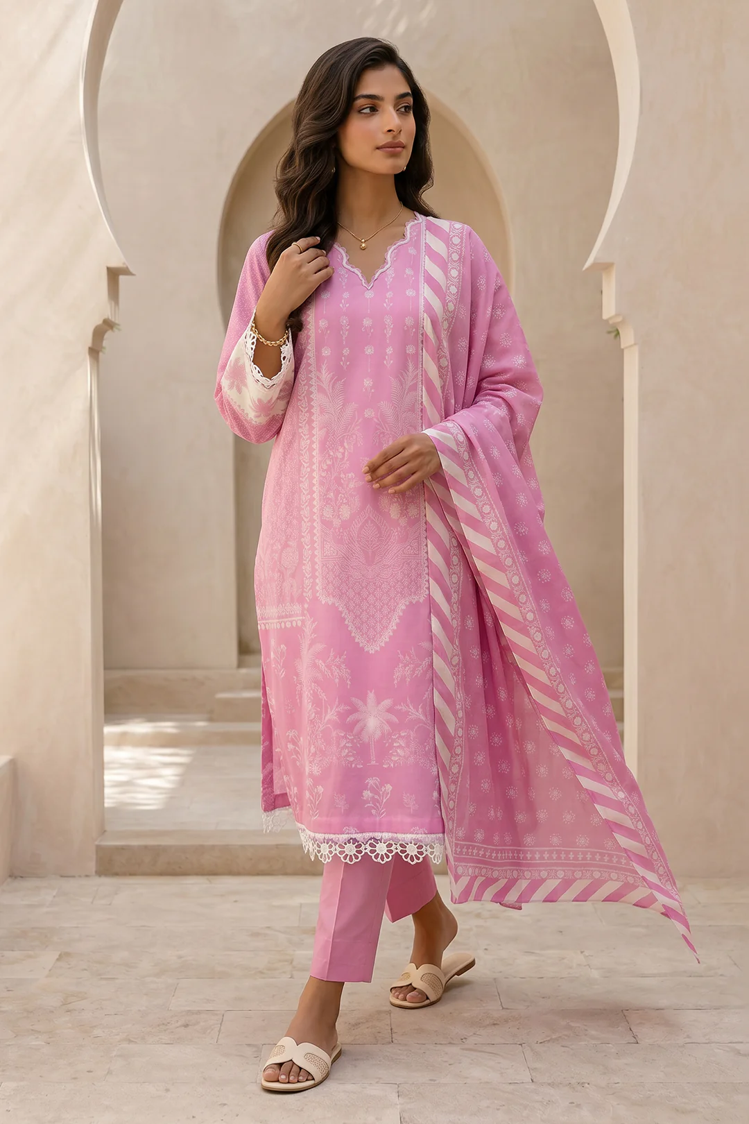 Shirt Shalwar Dupatta - 8059 - Image 2