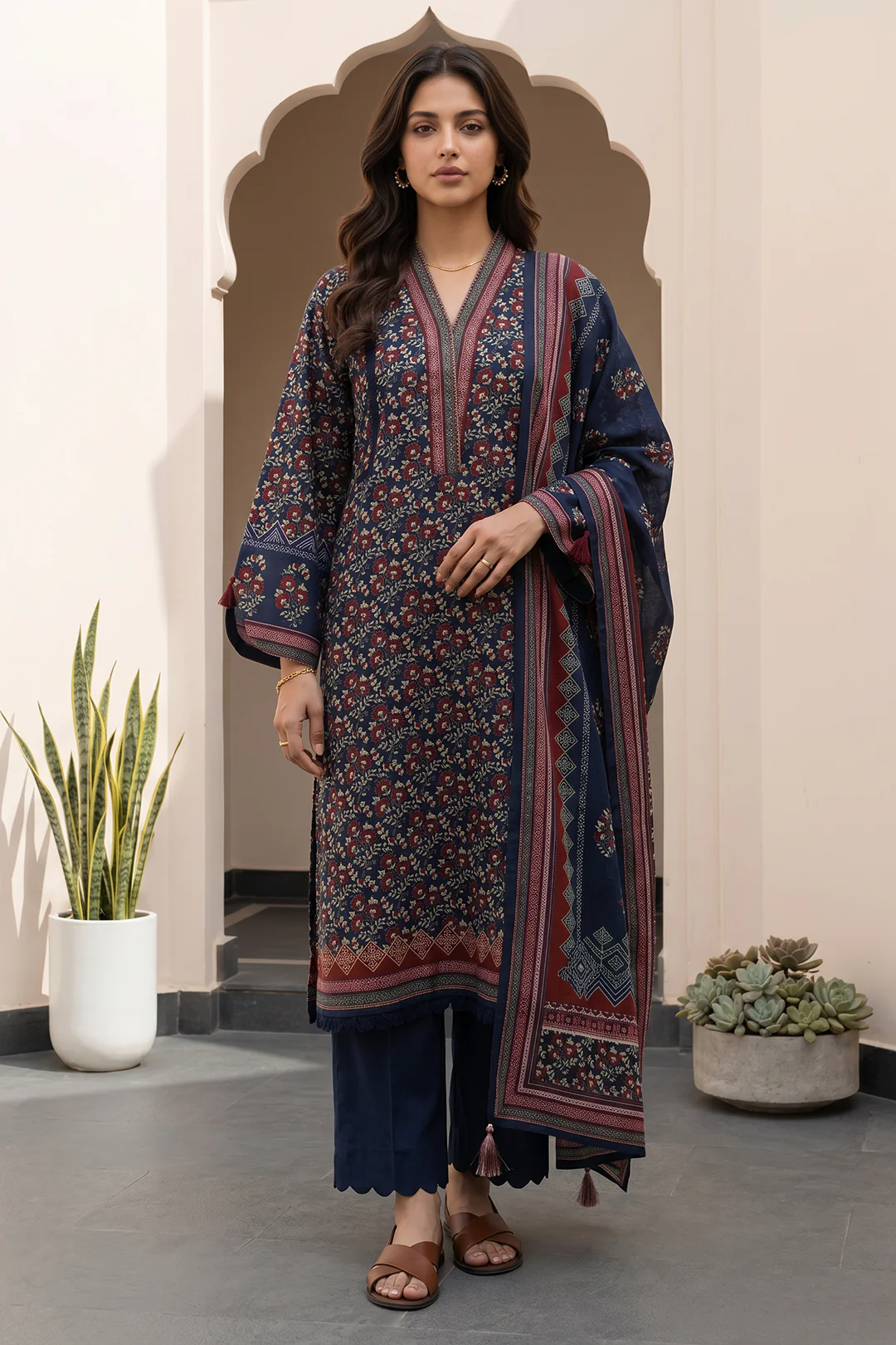 Shirt Shalwar Dupatta - 8101 - Image 3