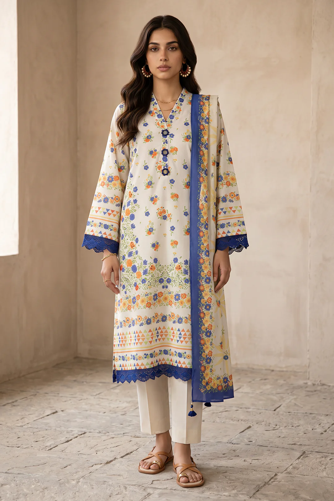 Shirt Shalwar Dupatta - 8114 - Image 3