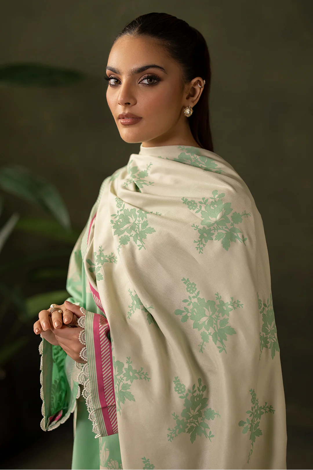 Embroidered Shirt Shalwar Dupatta - 0224 - Image 2