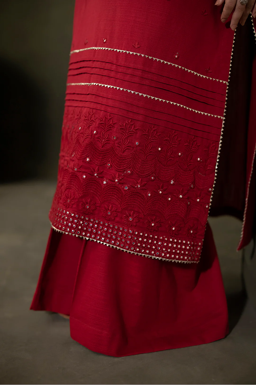 Embroidered Shirt Shalwar Dupatta - 0238 - Image 4