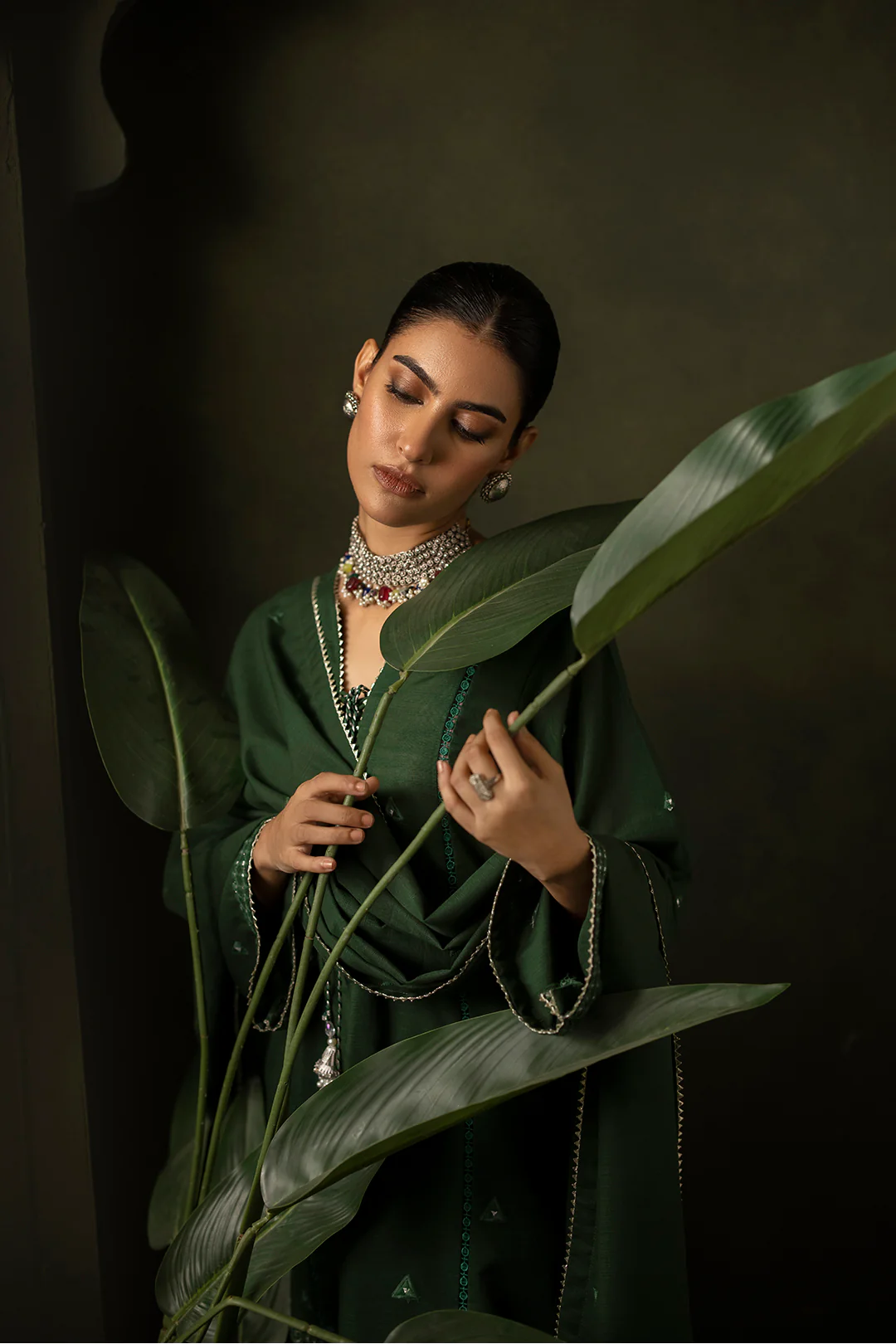 Embroidered Shirt Shalwar Dupatta - 0240 - Image 8