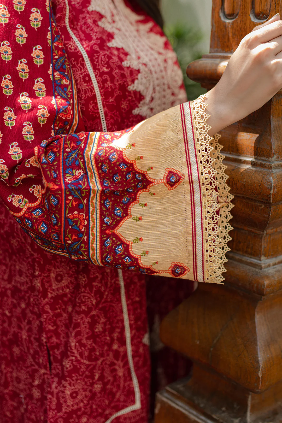 Embroidered Shirt Shalwar Dupatta - 0309 - Image 6