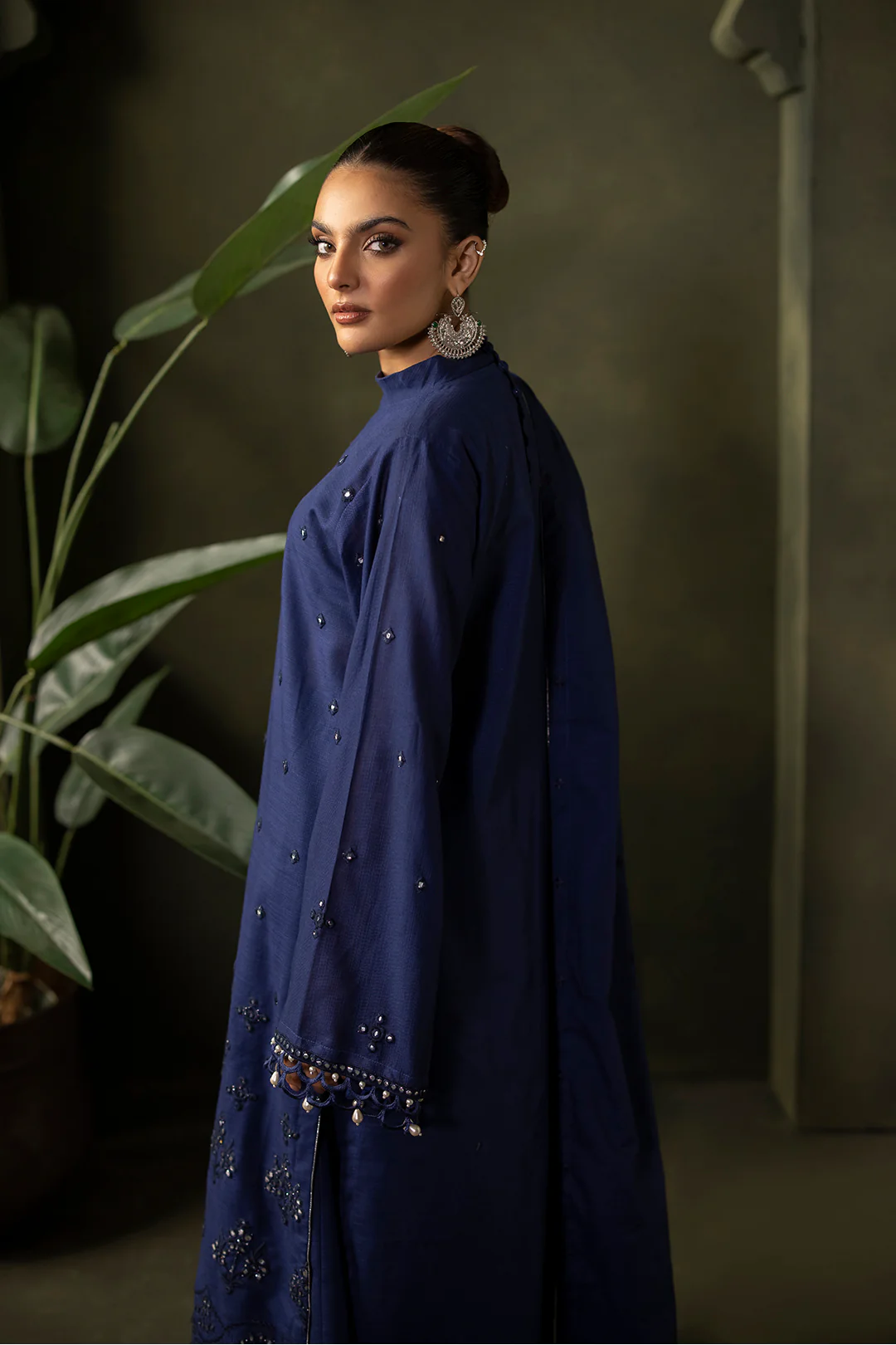 Embroidered Shirt Shalwar Dupatta - 0322 - Image 3