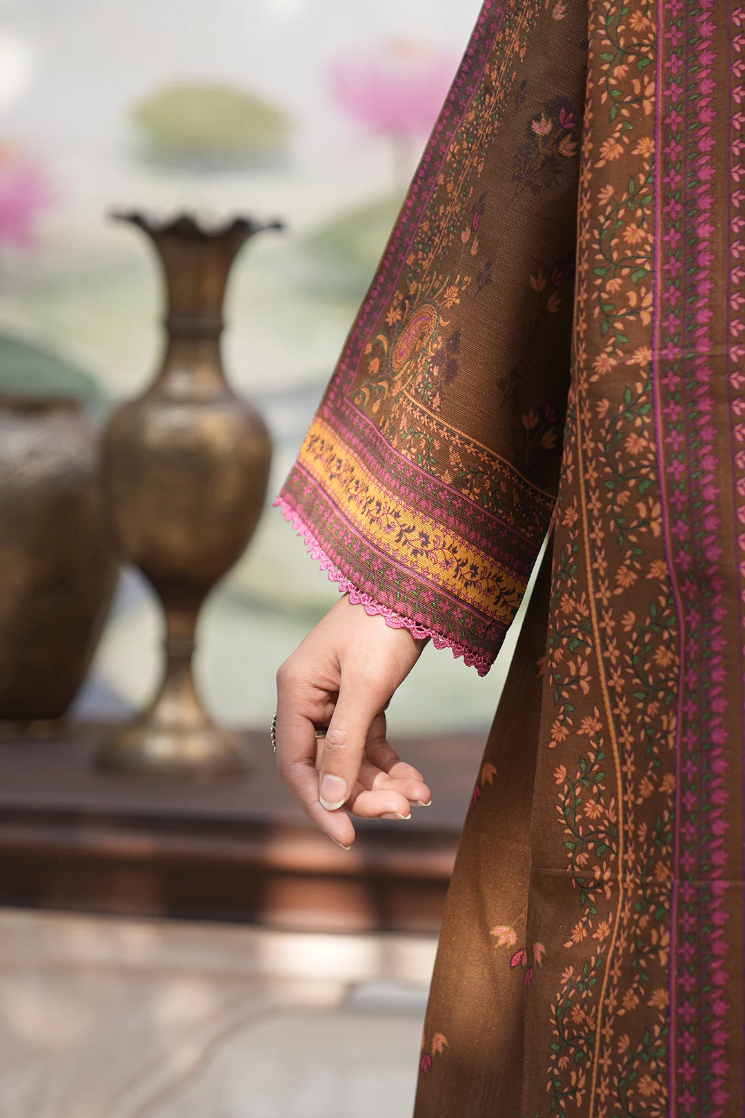 Embroidered Shirt Shalwar Dupatta - 0401 - Image 3