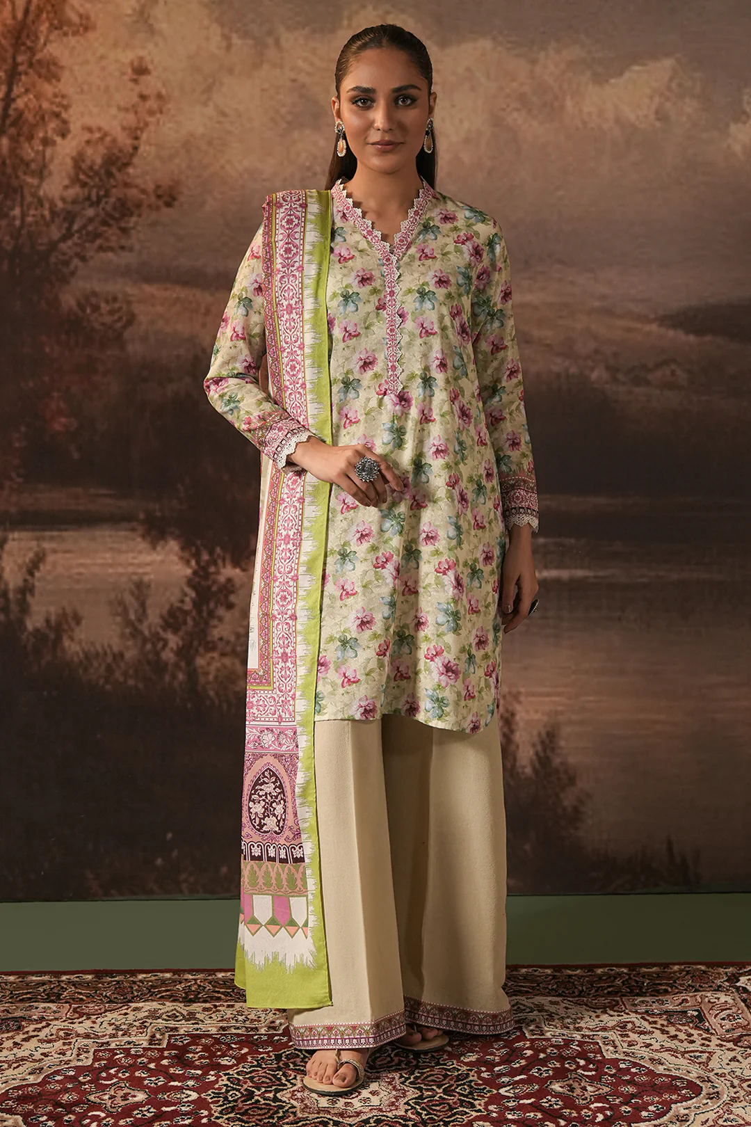 Shirt Shalwar Dupatta - 0458