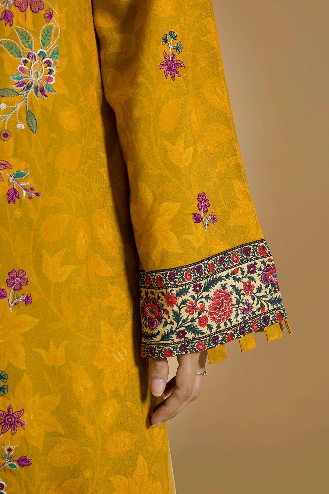 Embroidered Shirt Shalwar Dupatta - 0113 - Image 7