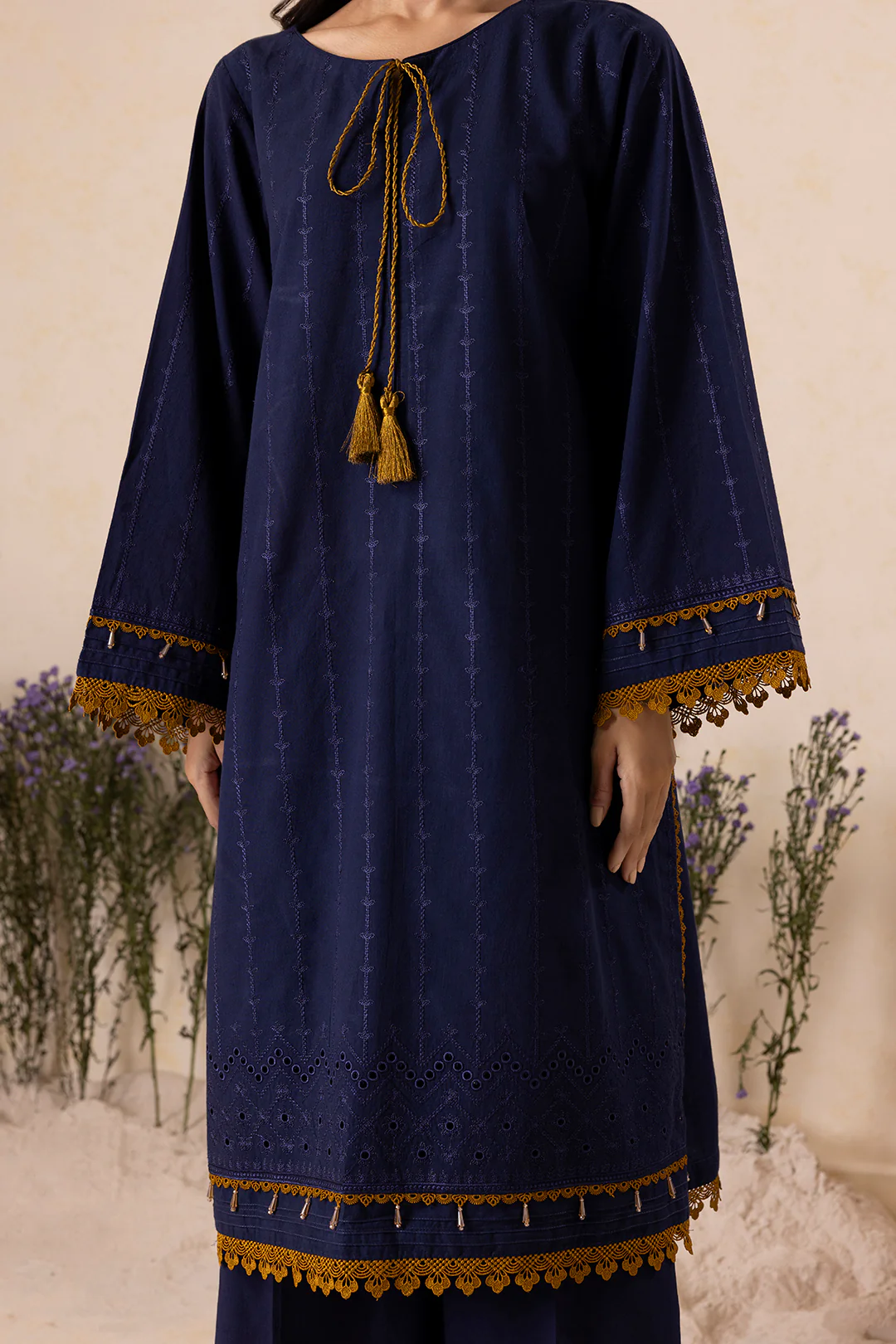 Embroidered Shirt Shalwar Dupatta - 0162 - Image 4