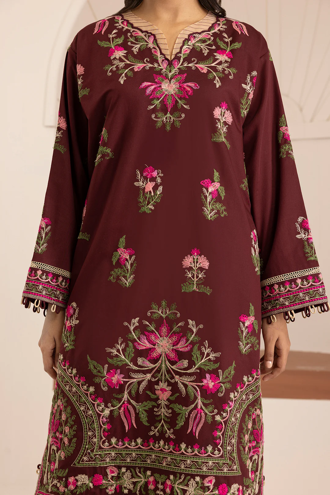 Embroidered Shirt Shalwar Dupatta - 0269 - Image 7