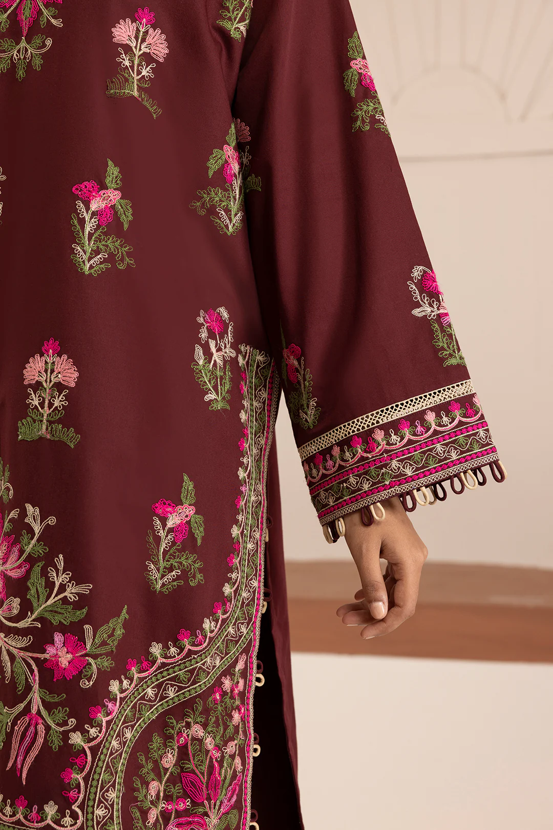 Embroidered Shirt Shalwar Dupatta - 0269 - Image 8