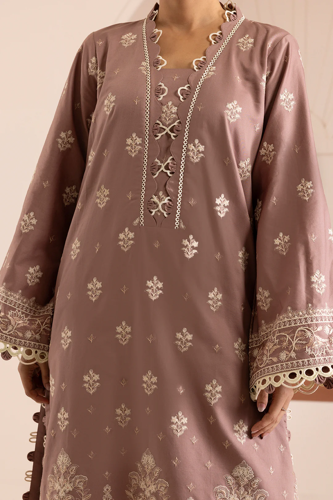 Embroidered Shirt Shalwar Dupatta - 0270 - Image 8