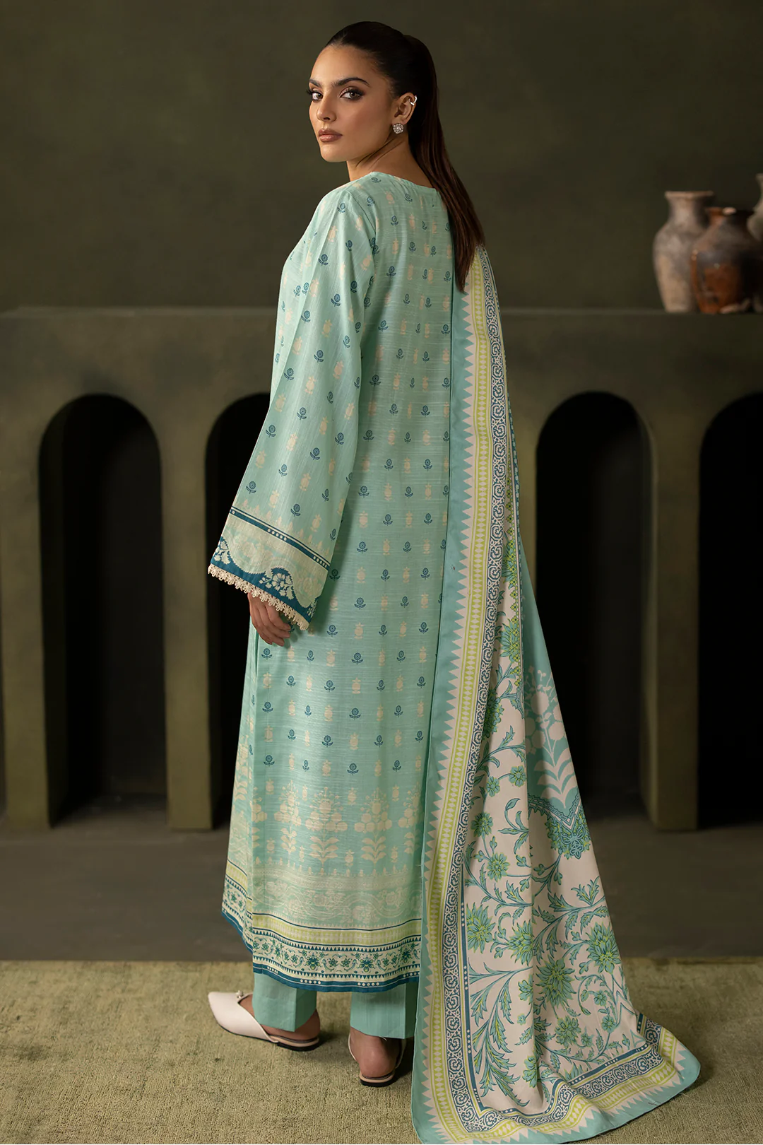 Shirt Shalwar Shawl - 0198 - Image 5