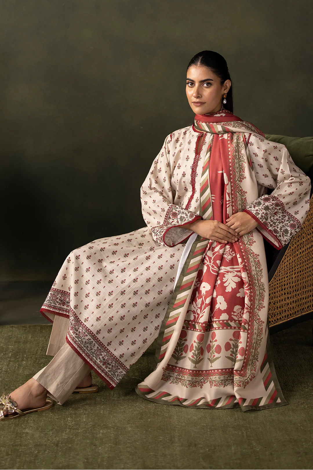 Shirt Shalwar Shawl - 0283 - Image 3
