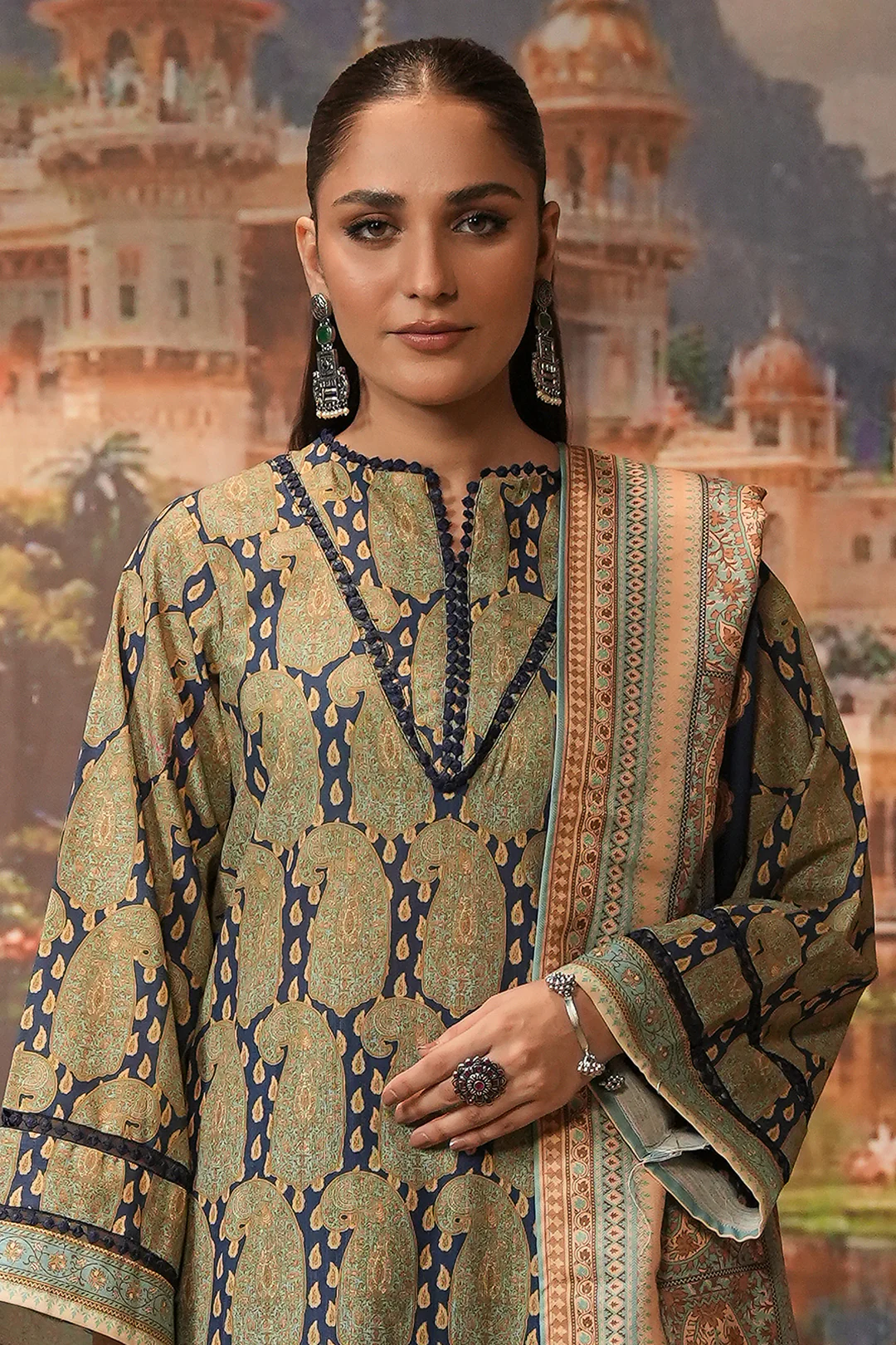Shirt Shalwar Shawl - 0381 - Image 2
