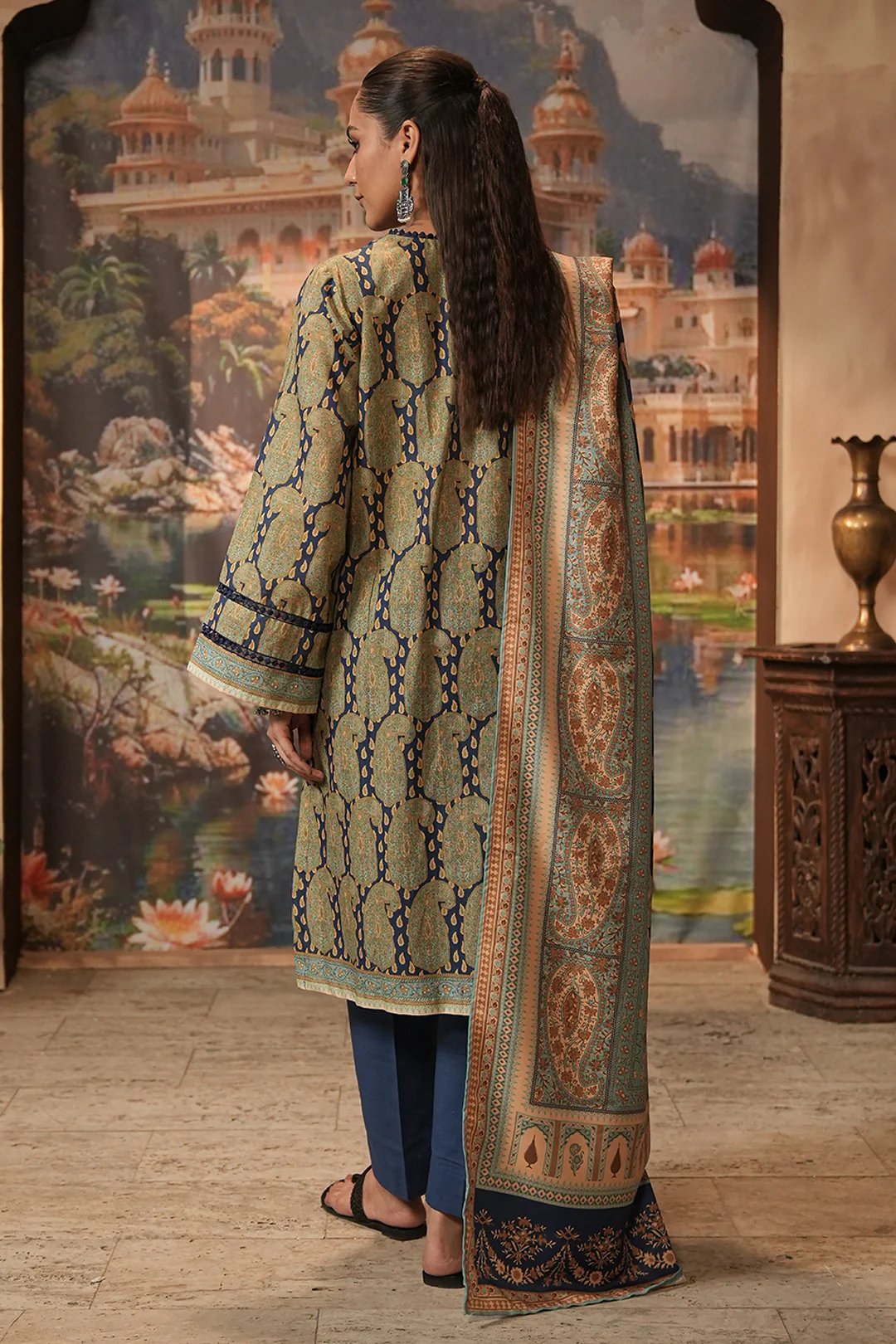 Shirt Shalwar Shawl - 0381 - Image 5