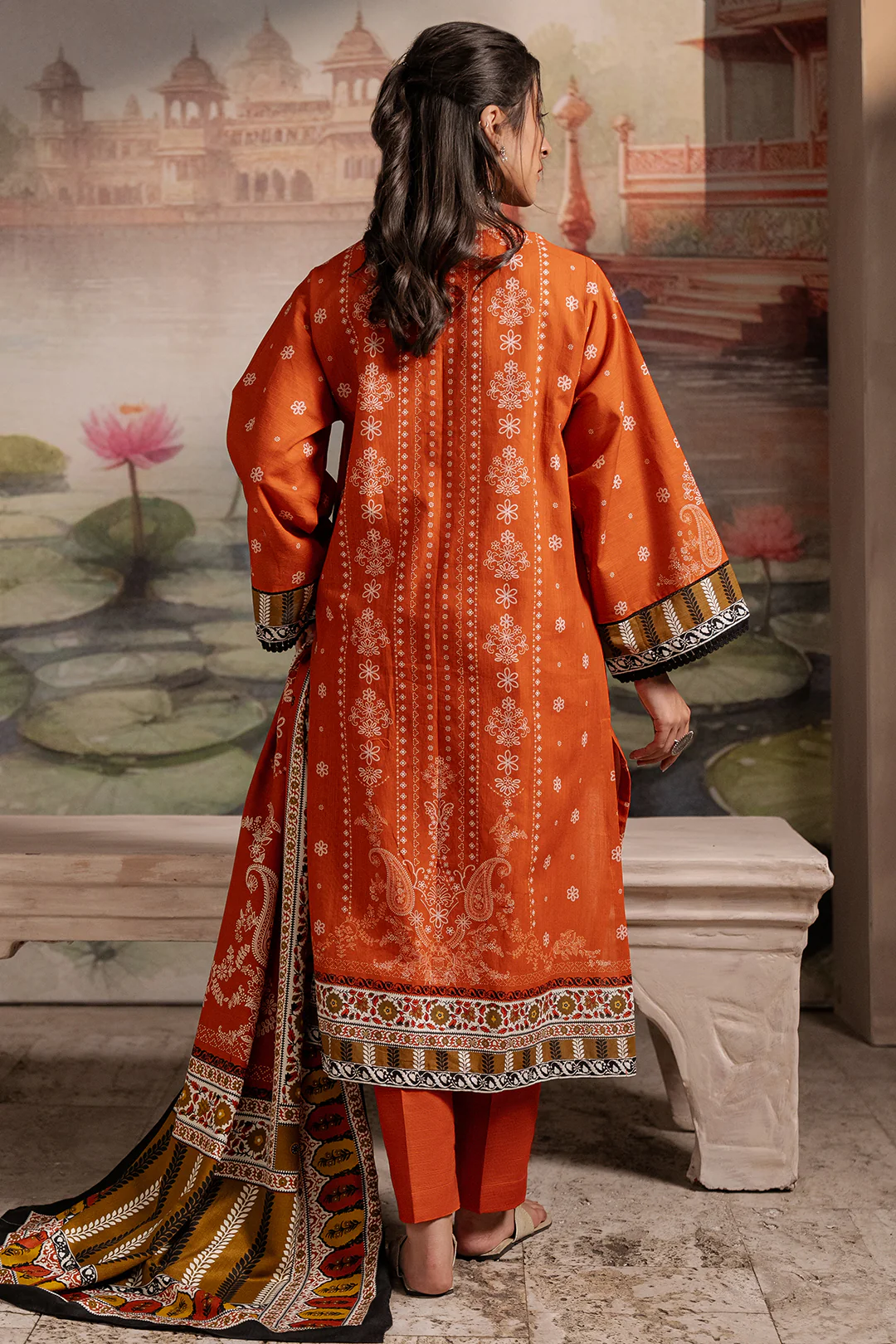 Shirt Shalwar Shawl - 0391 - Image 4
