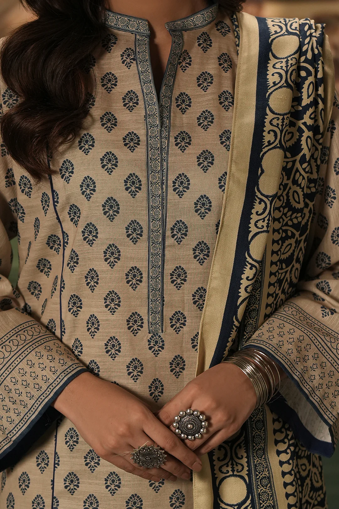 Shirt Shalwar Shawl - 0392 - Image 4