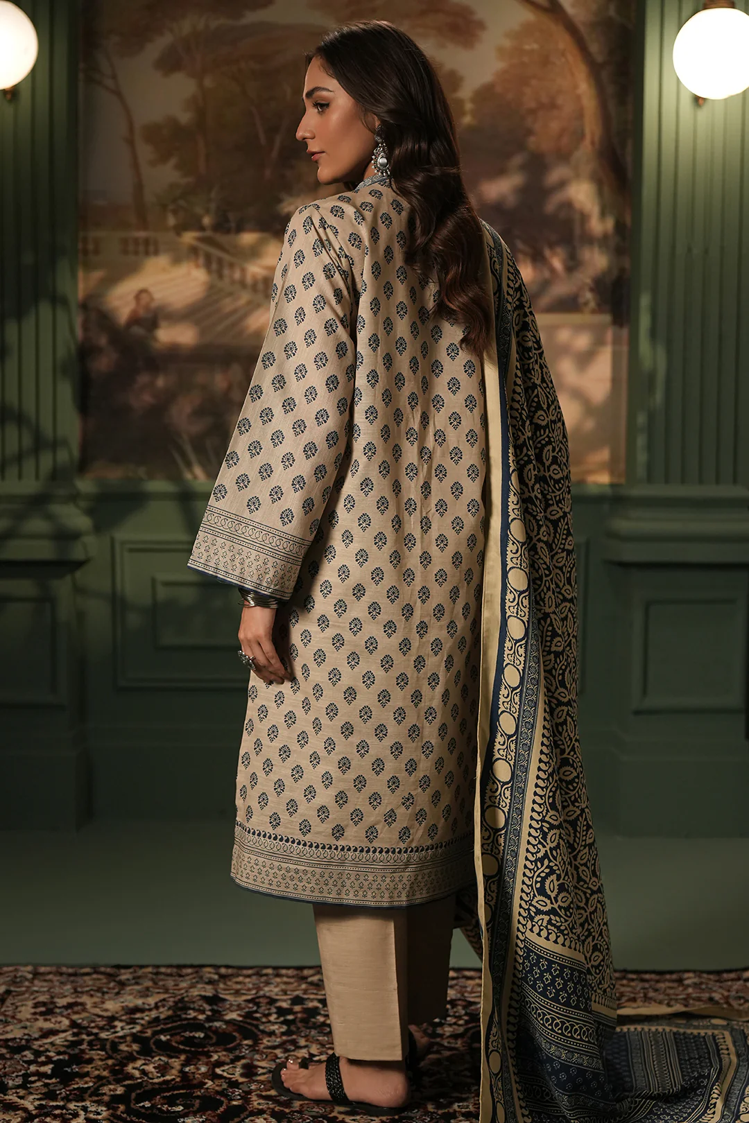 Shirt Shalwar Shawl - 0392 - Image 5