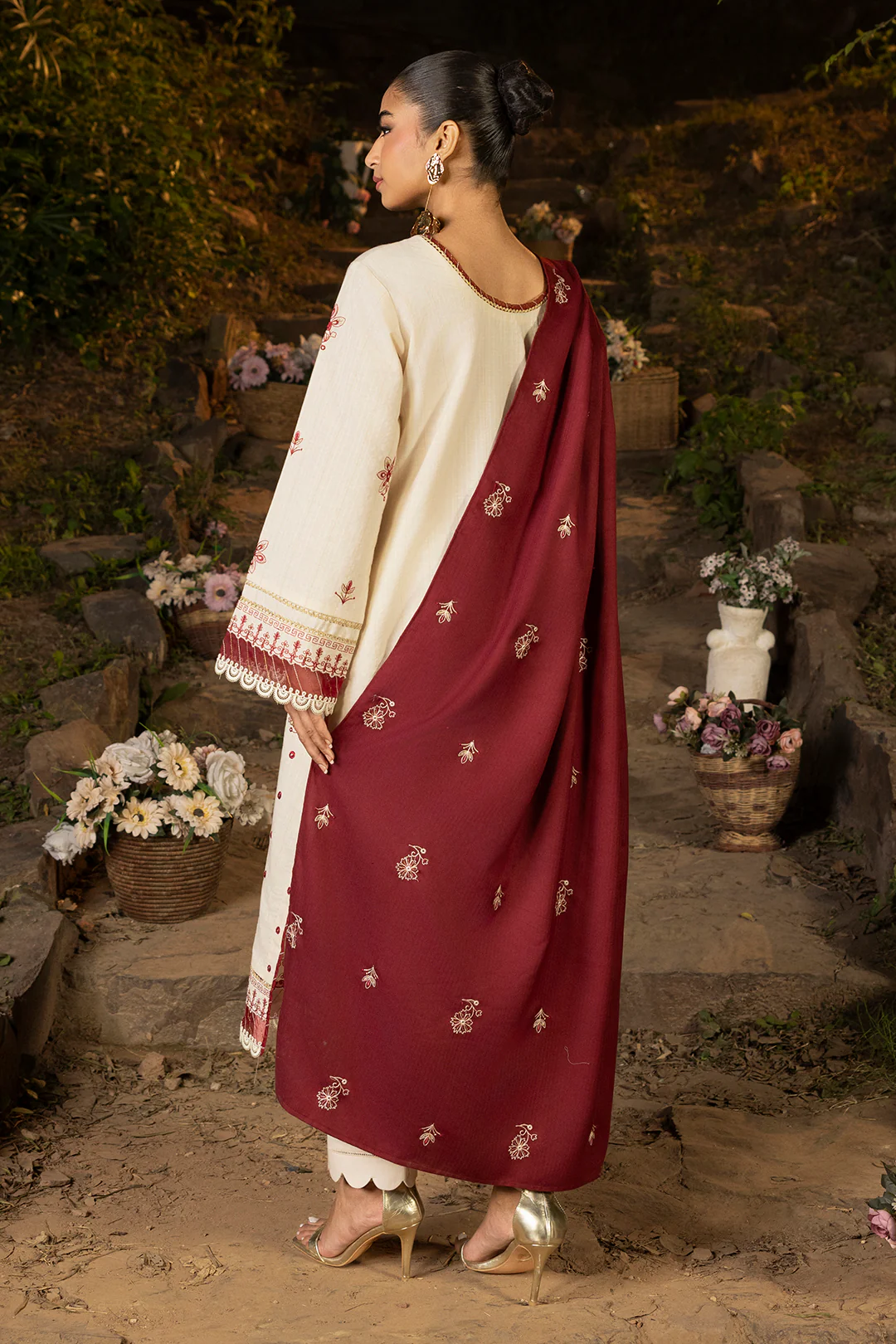 Shirt Shalwar Shawl - 0160 - Image 11