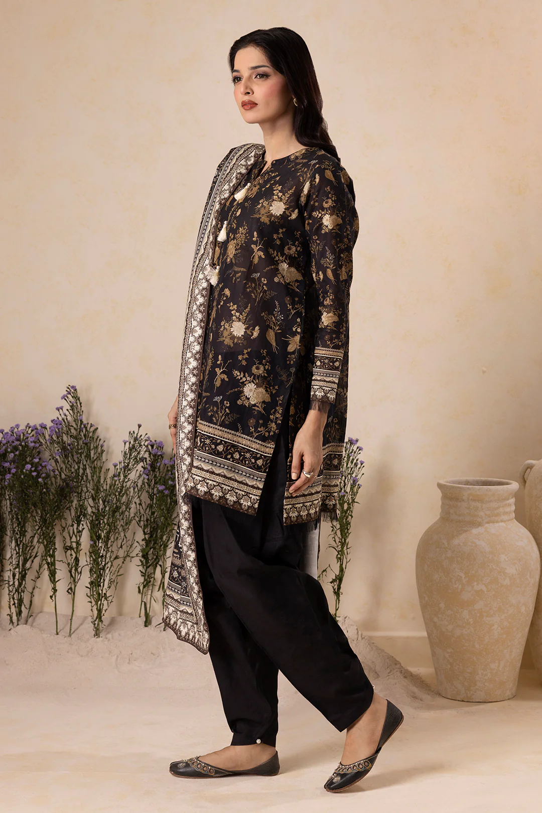 Shirt Shalwar Shawl - 0141 - Image 8