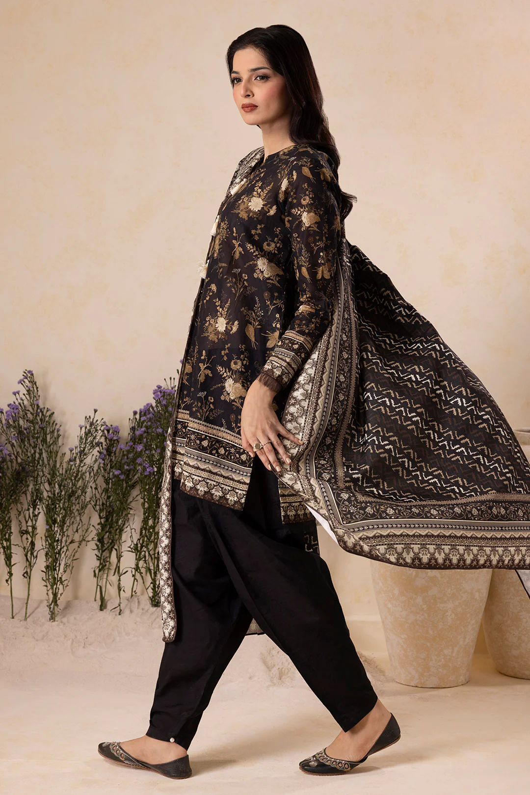 Shirt Shalwar Shawl - 0141 - Image 9