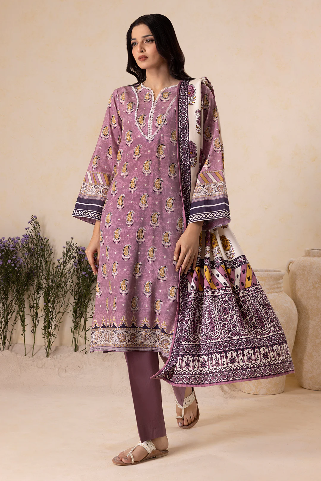 Shirt Shalwar Shawl - 0143 - Image 5