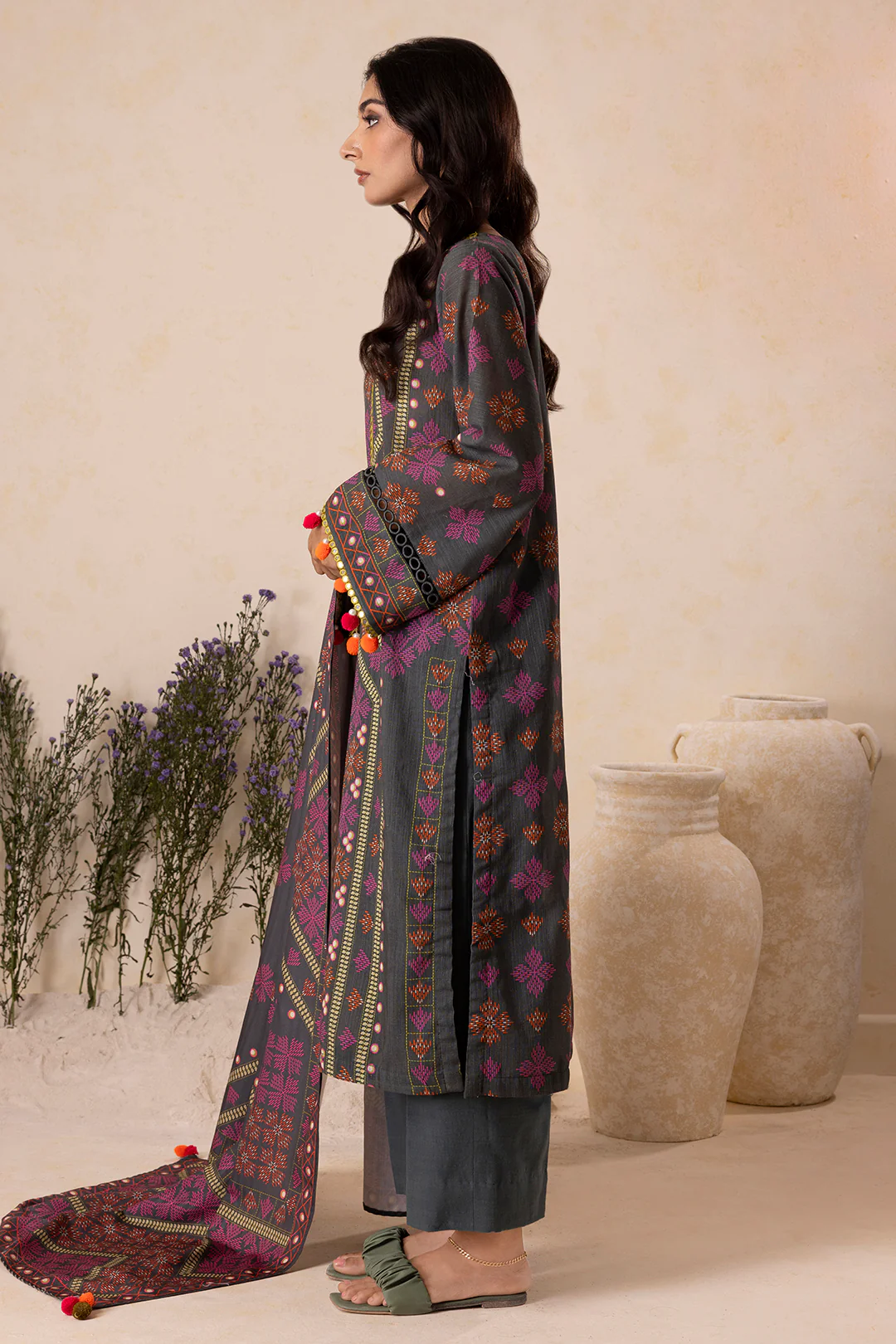 Shirt Shalwar Shawl - 0145 - Image 5