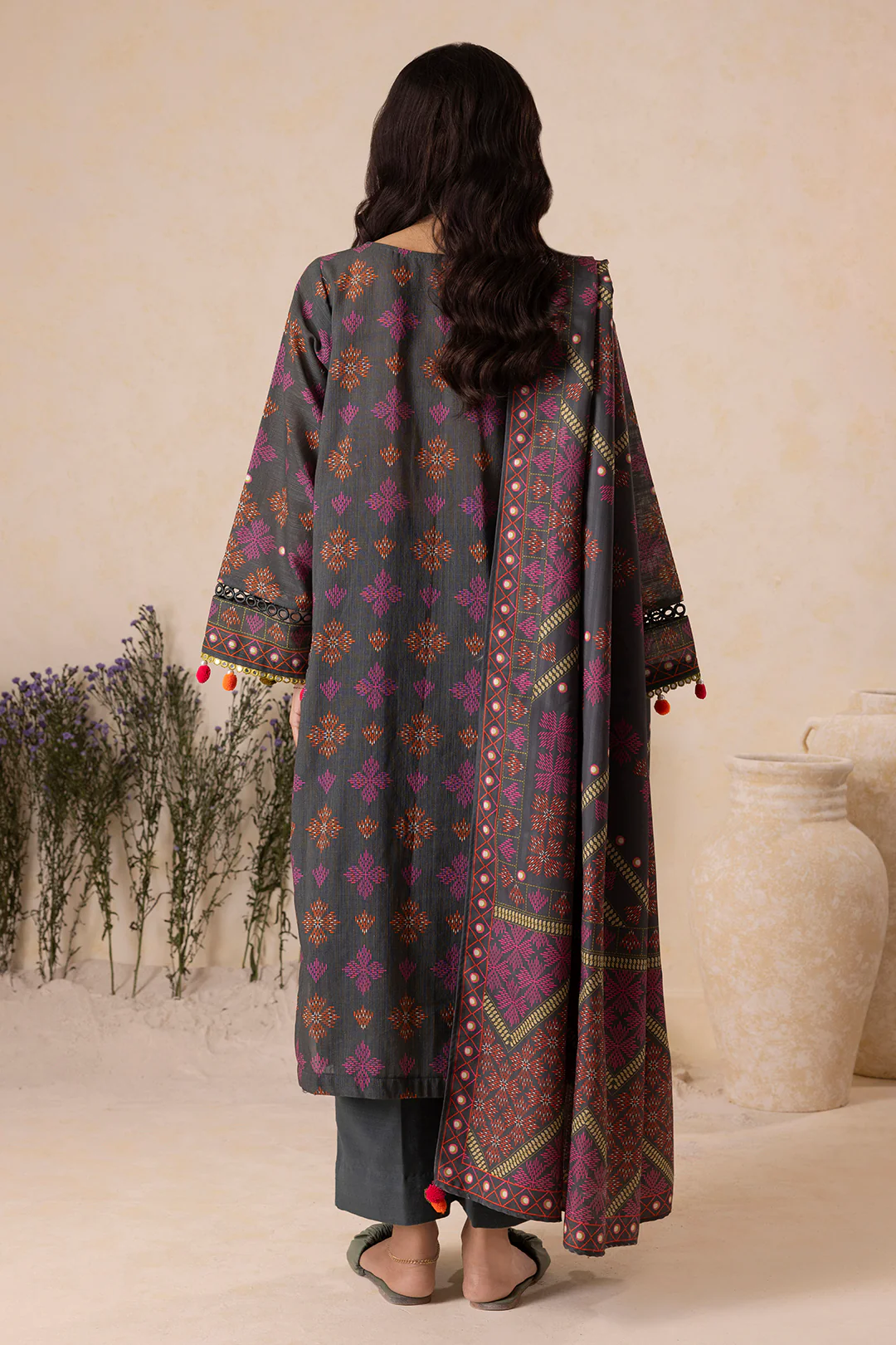 Shirt Shalwar Shawl - 0145 - Image 7