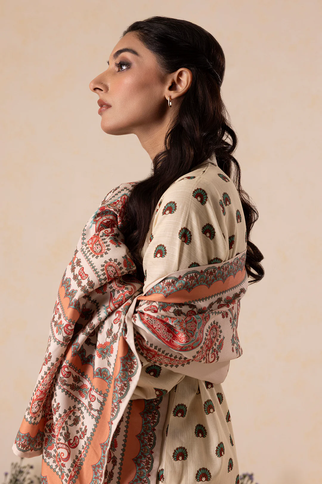 Shirt Shalwar Shawl - 0155 - Image 4