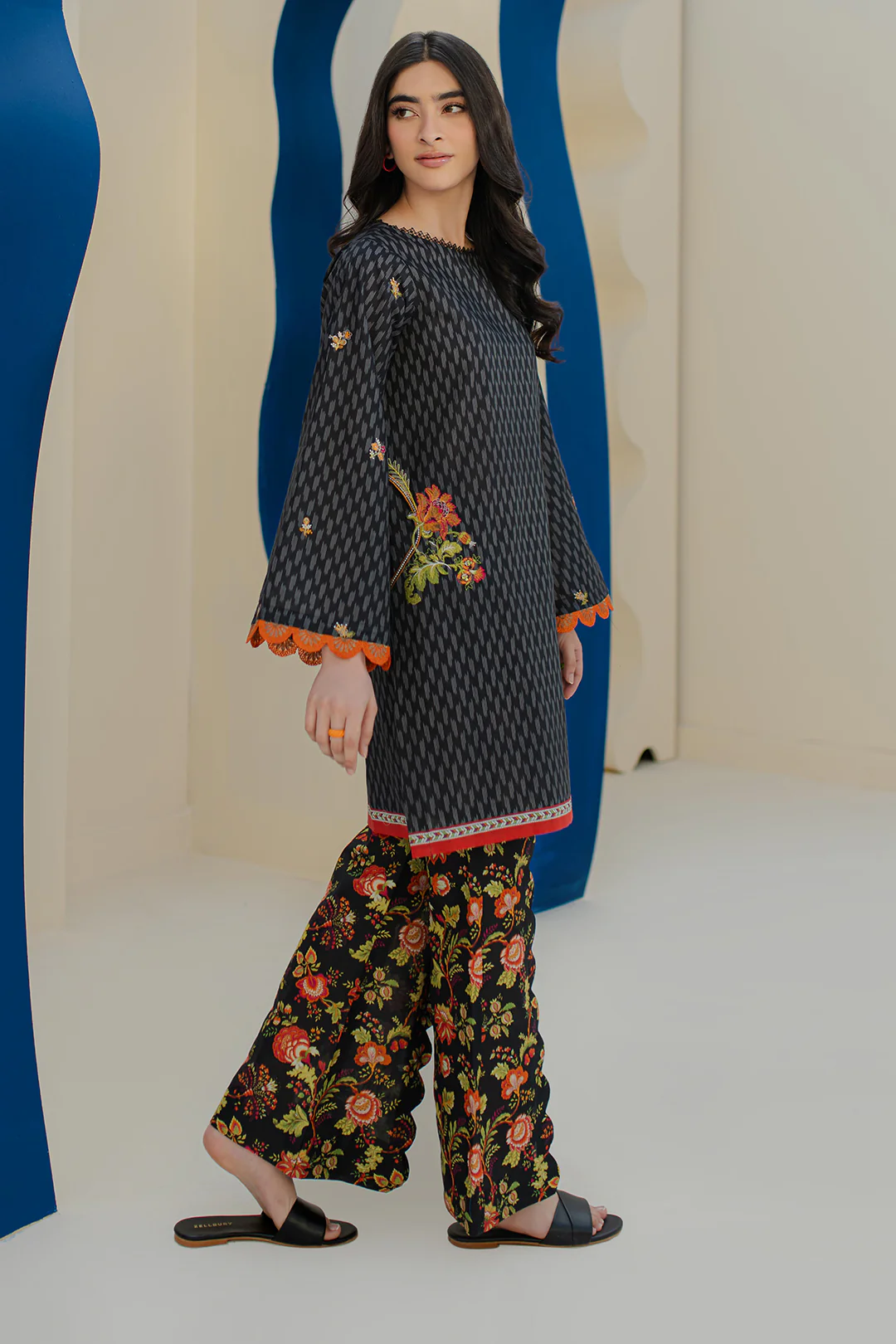 Embroidered Shirt Shalwar - 0018 - Image 3