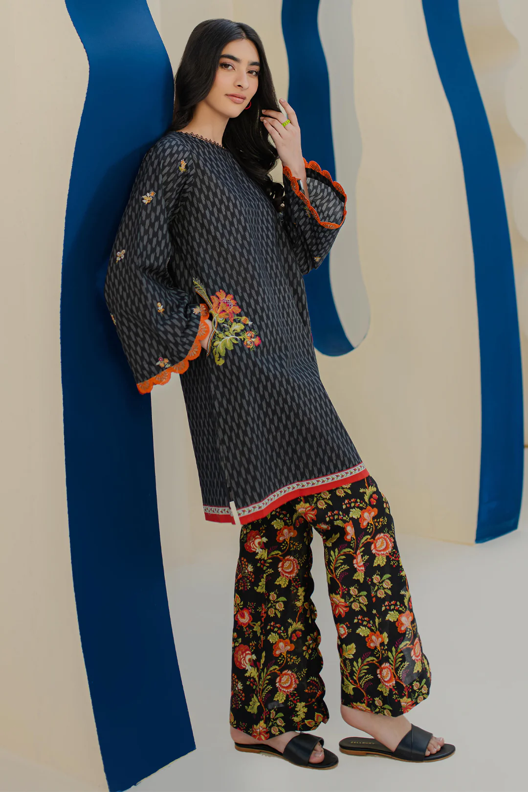 Embroidered Shirt Shalwar - 0018 - Image 5
