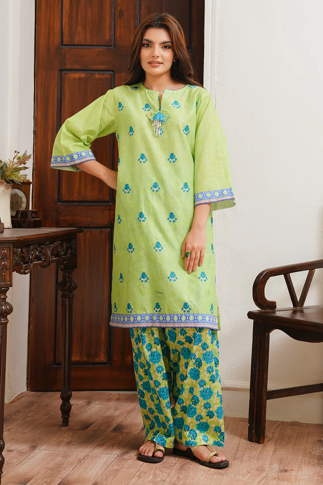Embroidered Shirt Shalwar - 0023 - Image 2