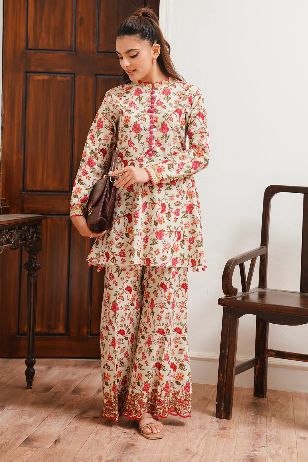 Embroidered Shirt Shalwar - 0113 - Image 2