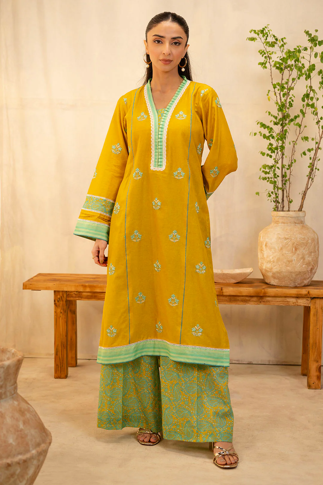 Embroidered Shirt Shalwar - 0020 - Image 2