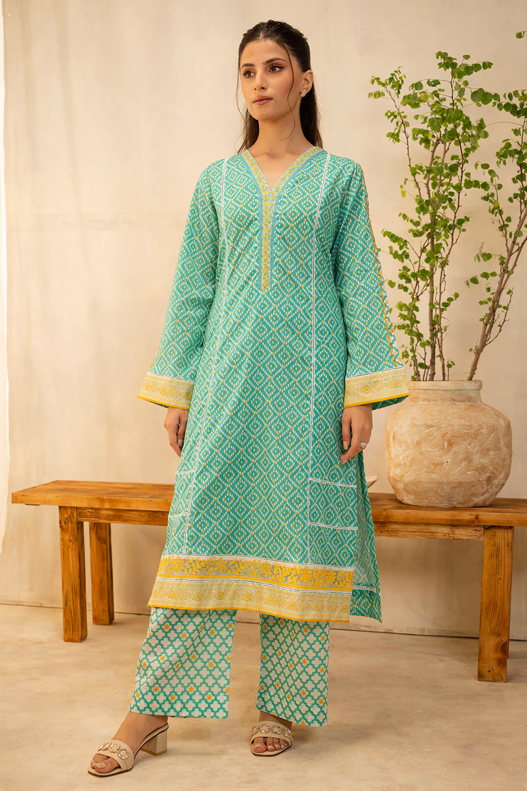 Embroidered Shirt Shalwar - 0096 - Image 2