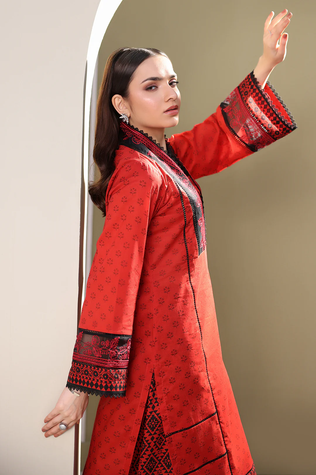 Embroidered Shirt Shalwar - 0168 - Image 4
