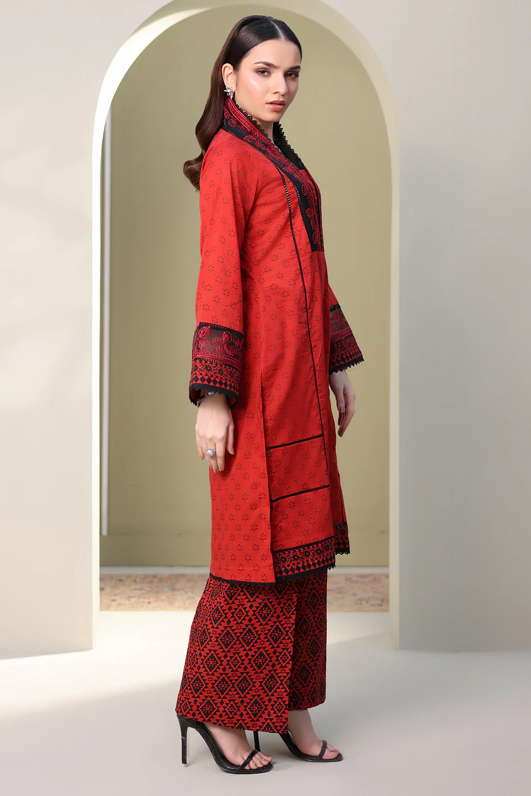Embroidered Shirt Shalwar - 0168 - Image 7