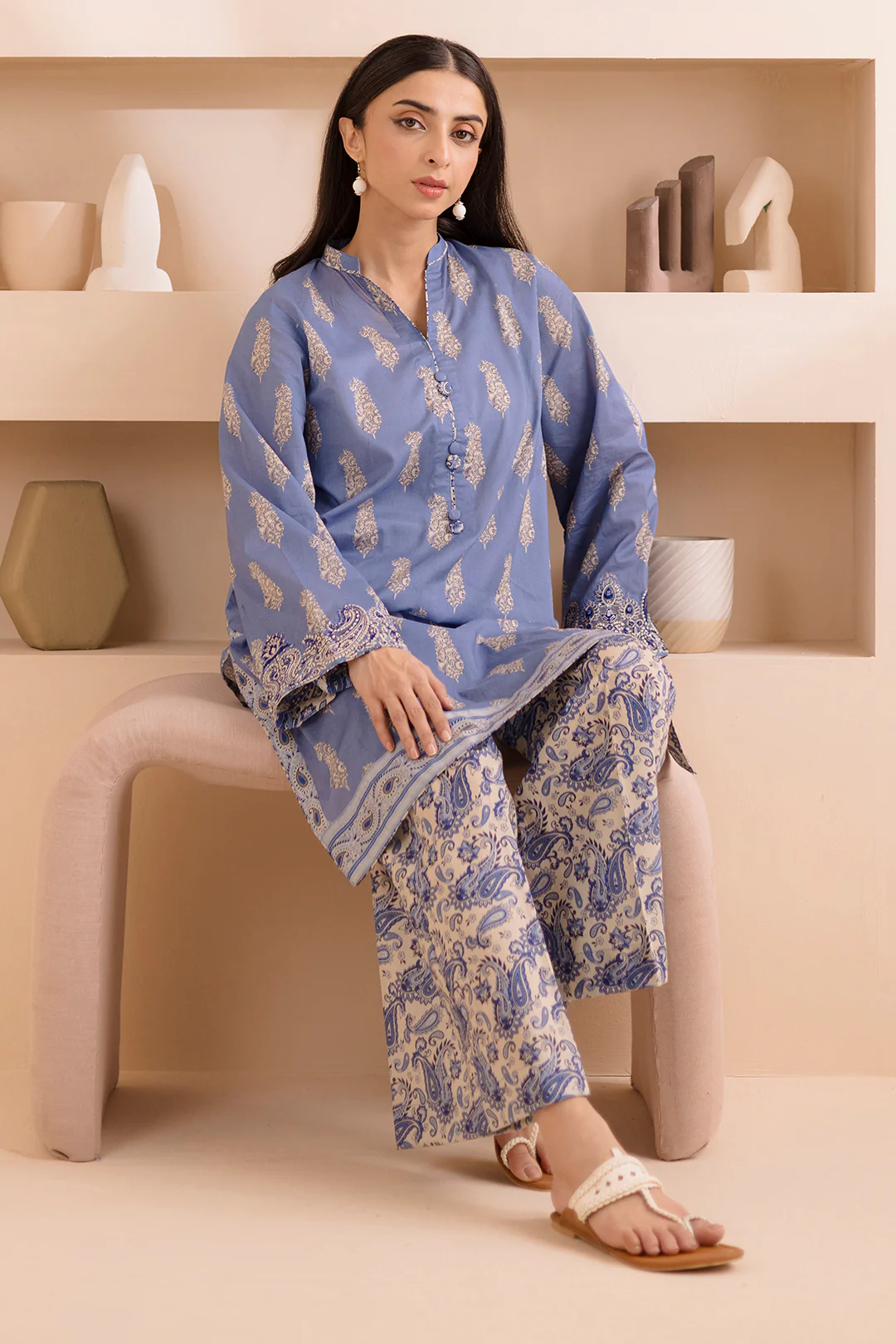Embroidered Shirt Shalwar - 0231 - Image 3