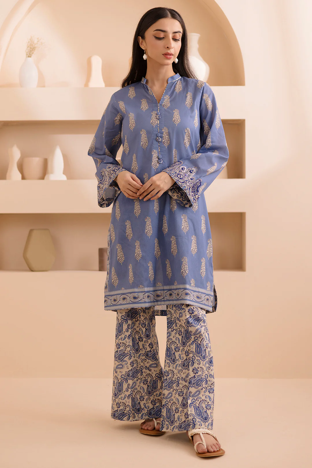 Embroidered Shirt Shalwar - 0231 - Image 5