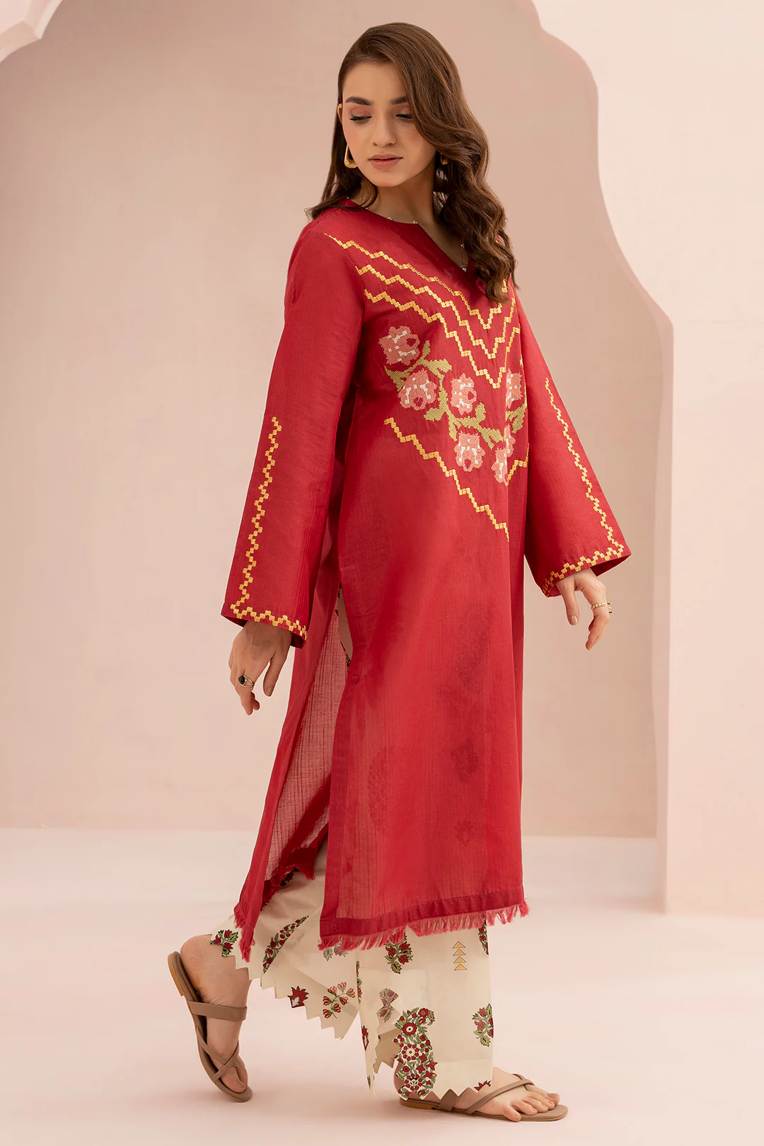 Embroidered Shirt Shalwar - 0484 - Image 6