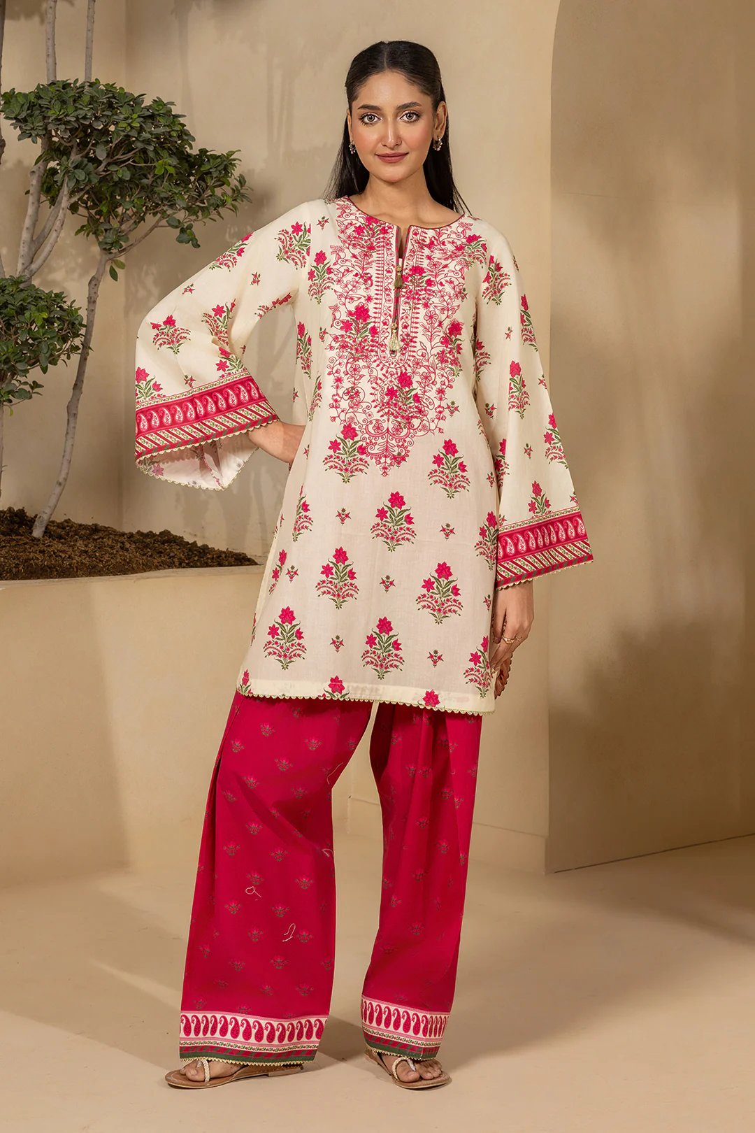 Embroidered Shirt Shalwar - 0409 - Image 4