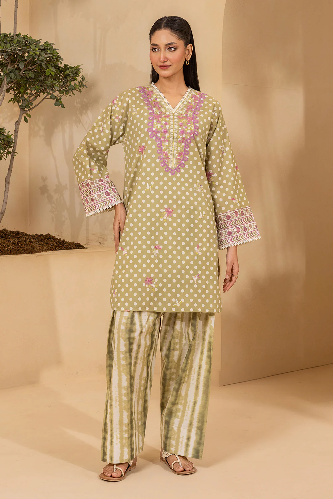 Embroidered Shirt Shalwar - 0472 - Image 2