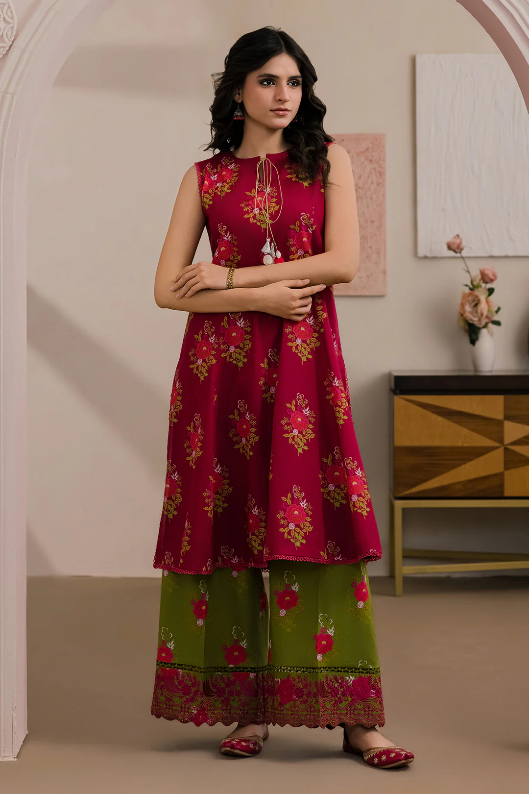 Embroidered Shirt Shalwar - 0533 - Image 3