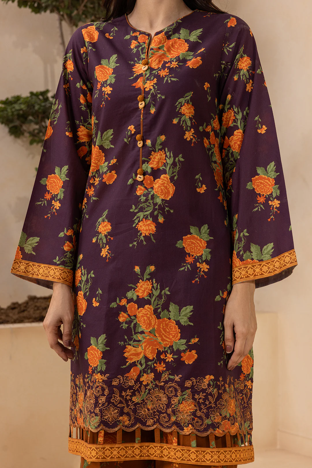 Embroidered Shirt Shalwar - 0601 - Image 4