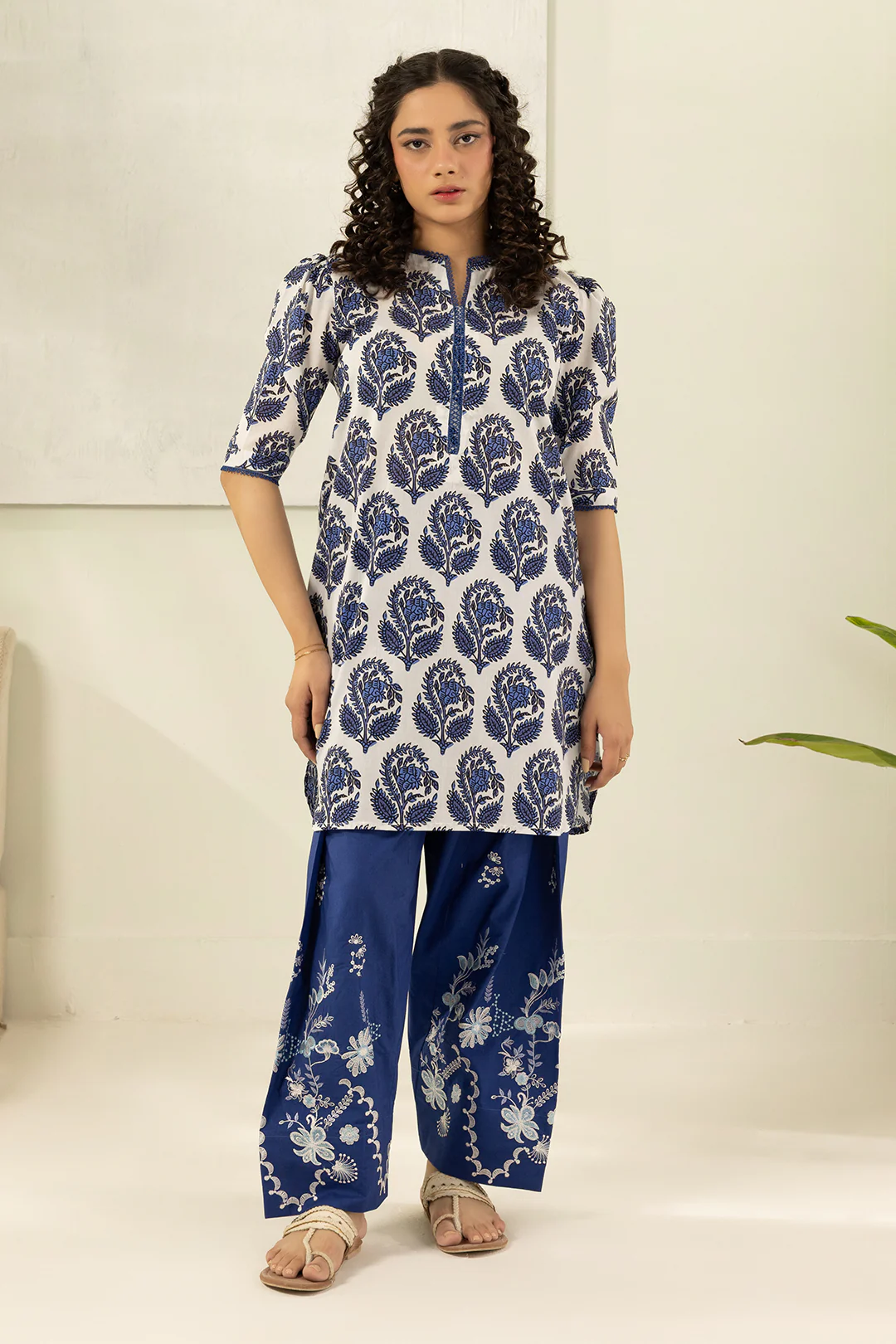 Embroidered Shirt Shalwar - 0602 - Image 2