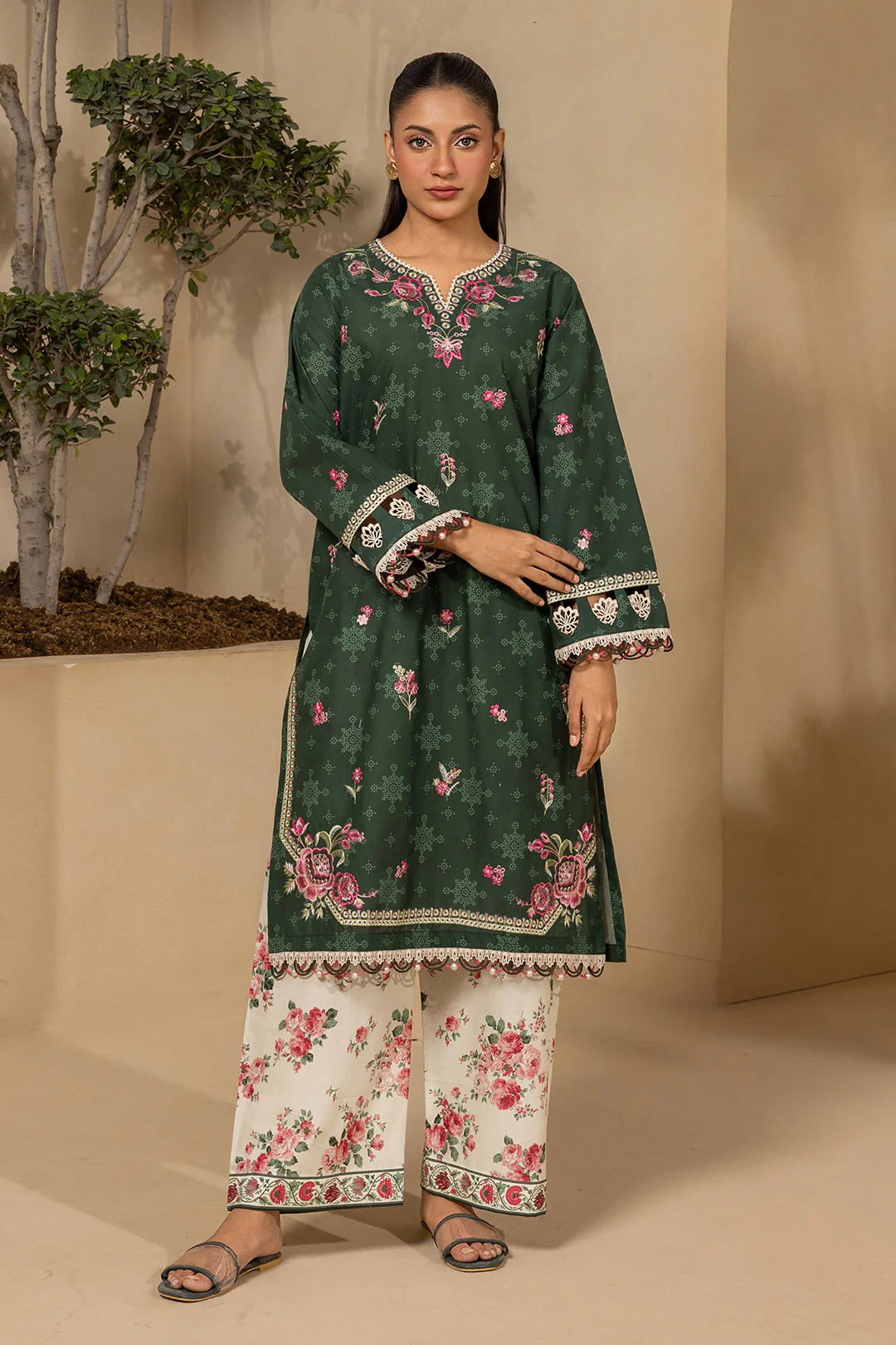Embroidered Shirt Shalwar - 0604 - Image 2