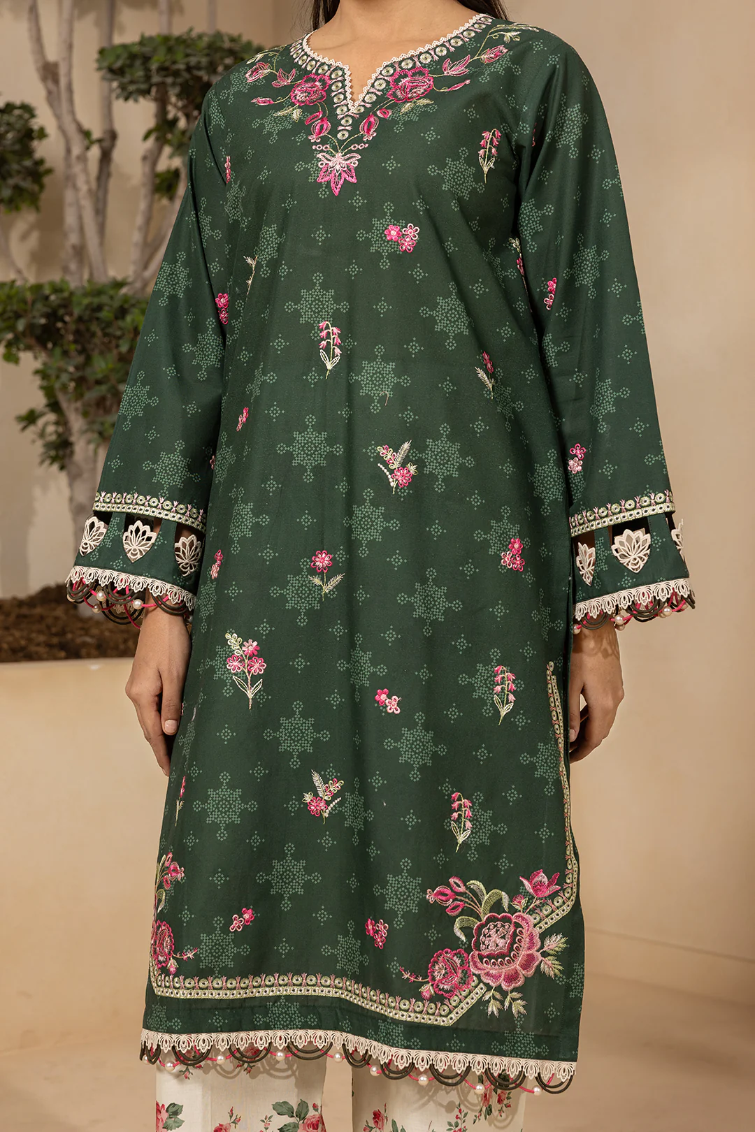 Embroidered Shirt Shalwar - 0604 - Image 4